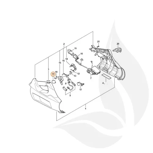 Módulo indicador luces led soplador de batería STIHL