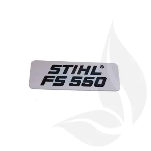 Placa de identificacion capot motor desbrozadora STIHL