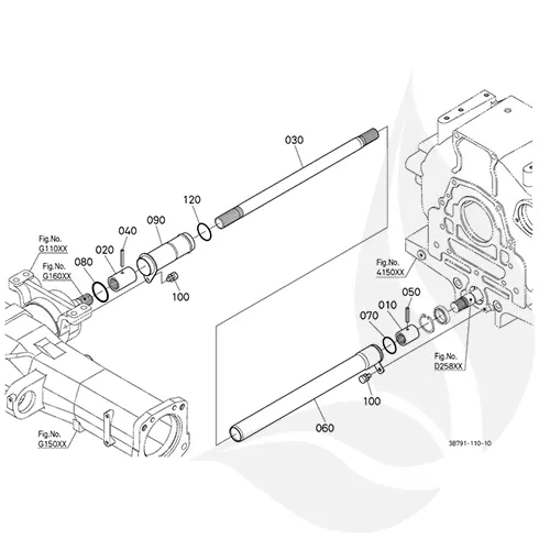 Kubota pasador M5111 - 05411-00635