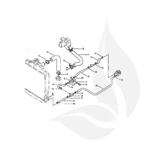 Kubota Manguito Superior M895O - 1548472940
