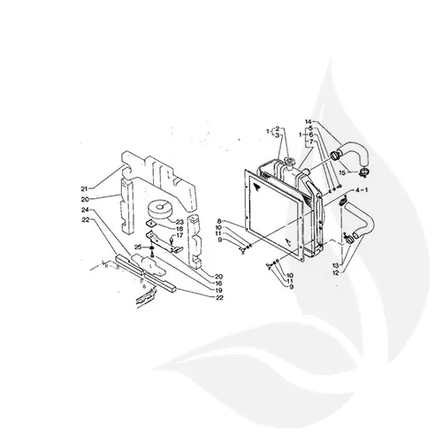 Kubota Manguito Inferior M6950/7950 - 1557172853