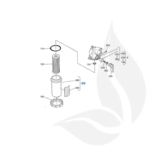 Kubota Vaso Decantador Filtro Gasoil Series B - 1920443100