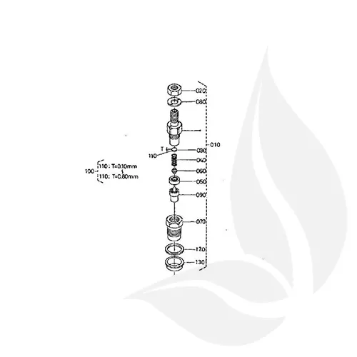 Kubota Kit Inyector Motores D-1105 - 1G06553902