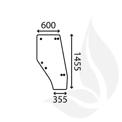 3547694M1GN - Landini Cristal Puerta Derecha Adaptable Serie Blizzard