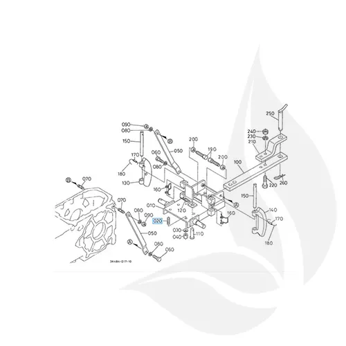 Kubota Tornillo Placa Barra Remolque Modelos Narrow - 3570049150