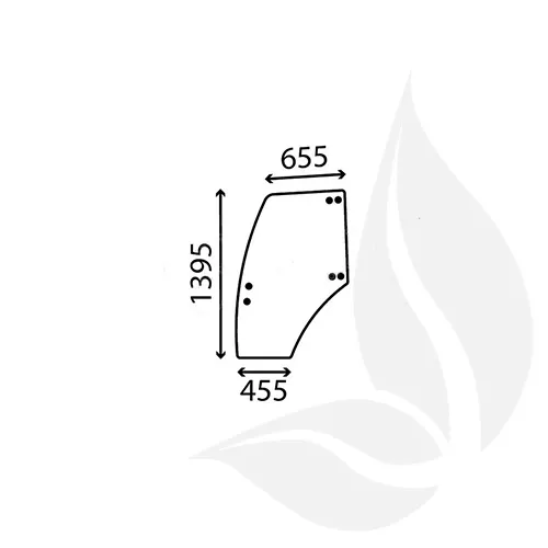 3658738M1GN - Landini Cristal Puerta Izquierda Adaptable Ghibli