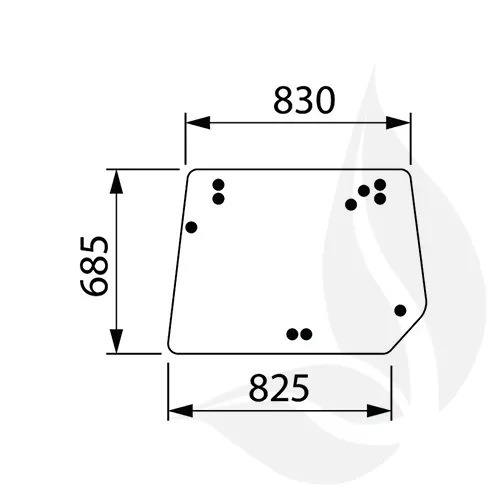 3679459M1 - Landini Cristal Trasero Series Rex