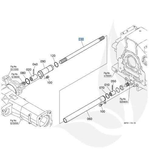 Kubota cubierta M5111 - 3B291-41352
