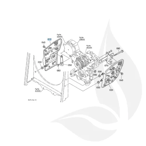 Kubota Rejilla Derecha Capo - 3C08183373