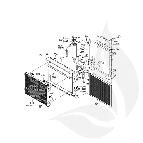 Kubota Rejilla Condensador Aire Acondicionado - 3C58179310