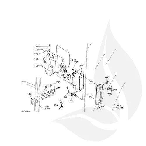 Kubota Maneta Puerta Izquierda - 3F26053250