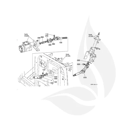 Kubota Cardán Dirección Varios Modelos - 3G70063410