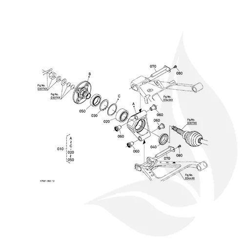 Kubota Retén Eje RTVX-900 - 6331386110