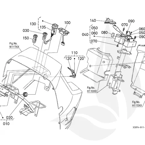 Kubota Interruptor Rotativo - 6C22275310